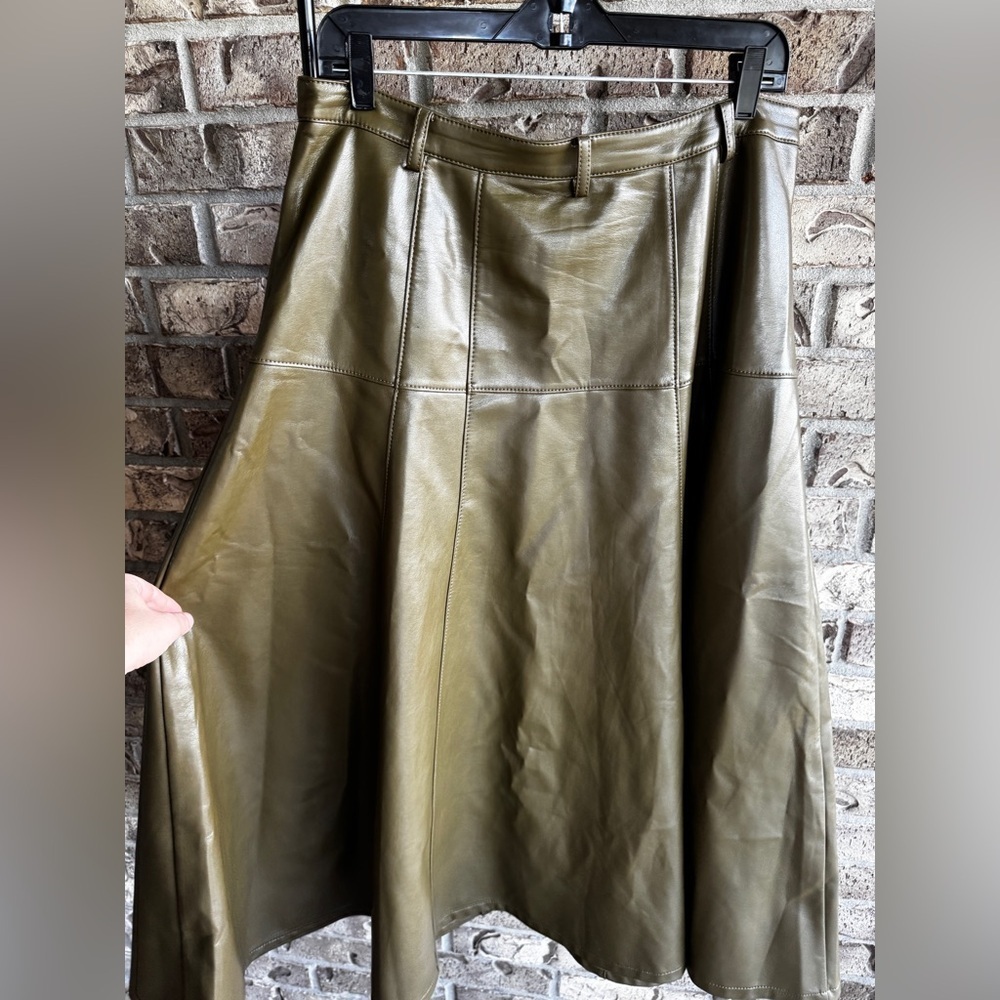CINQ À SEPT
VEENA SKIRT - A-LINE SKIRT - DARK OLIVE Size 12 - Picture 8 of 14